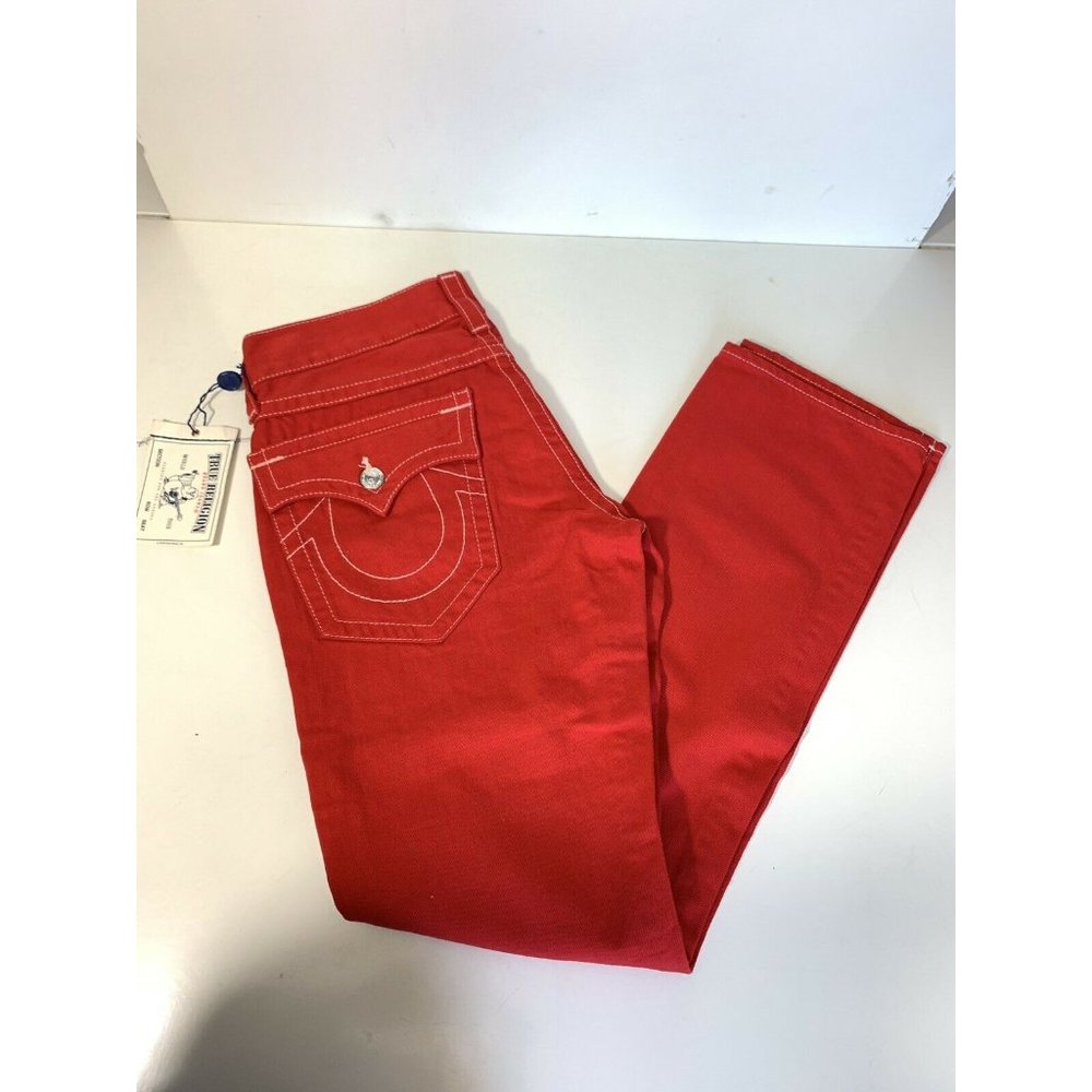 NWT True Religion Jeans Size 30 Red Color For Men - Picture 1 of 7